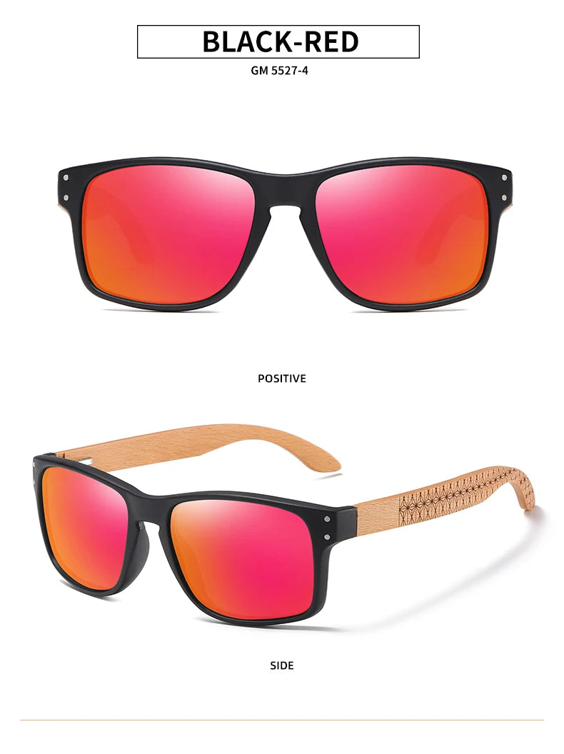 Sunglasses Men Polarized Design Beech wood Handmade