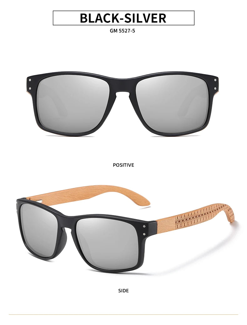 Sunglasses Men Polarized Design Beech wood Handmade